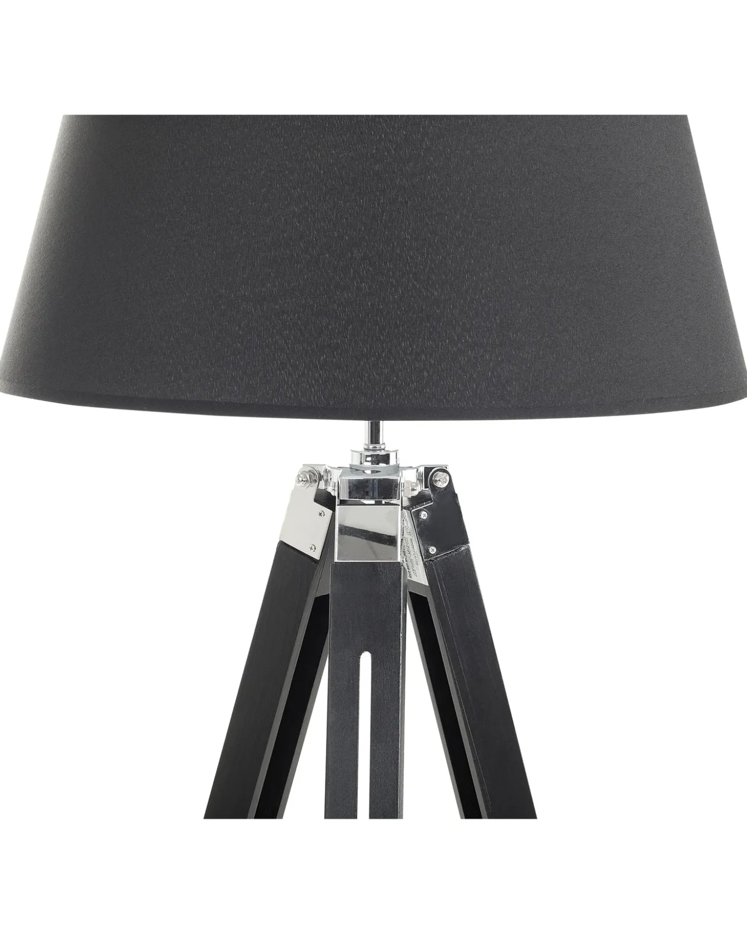Gulvlampe MADEIRA Fyretræ Sort
