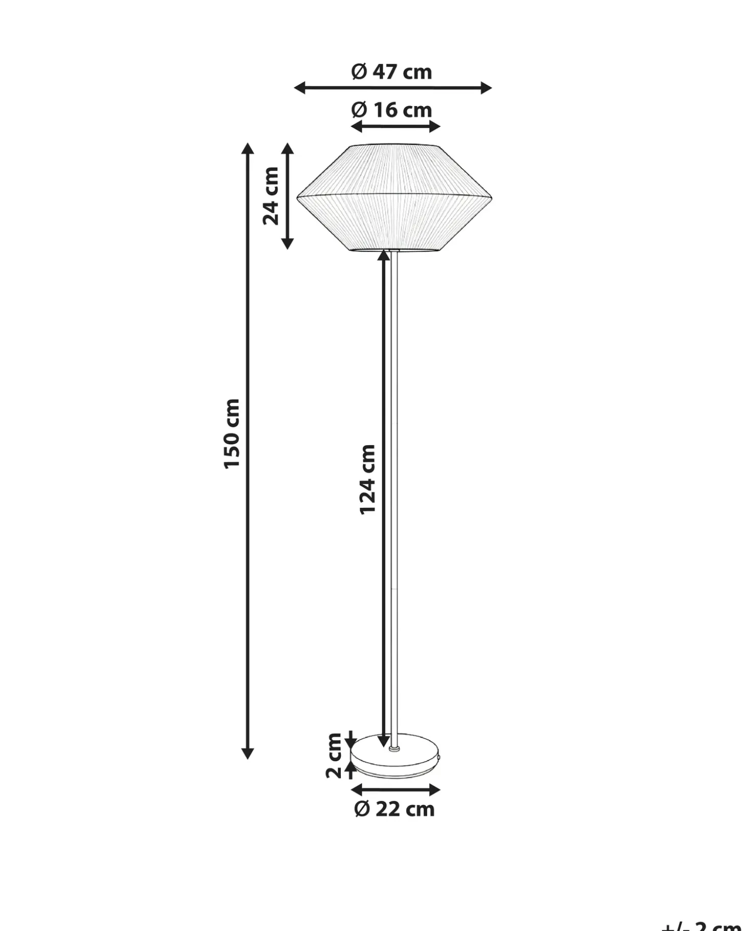 Gulvlampe MAKETSI Metal Sort