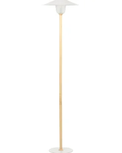 Gulvlampe MOPPY Egetræ Hvid