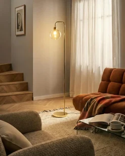Gulvlampe OKAVANGO Metal Guld