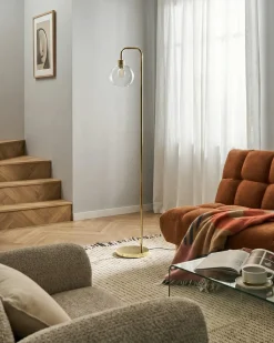 Gulvlampe OKAVANGO Metal Guld
