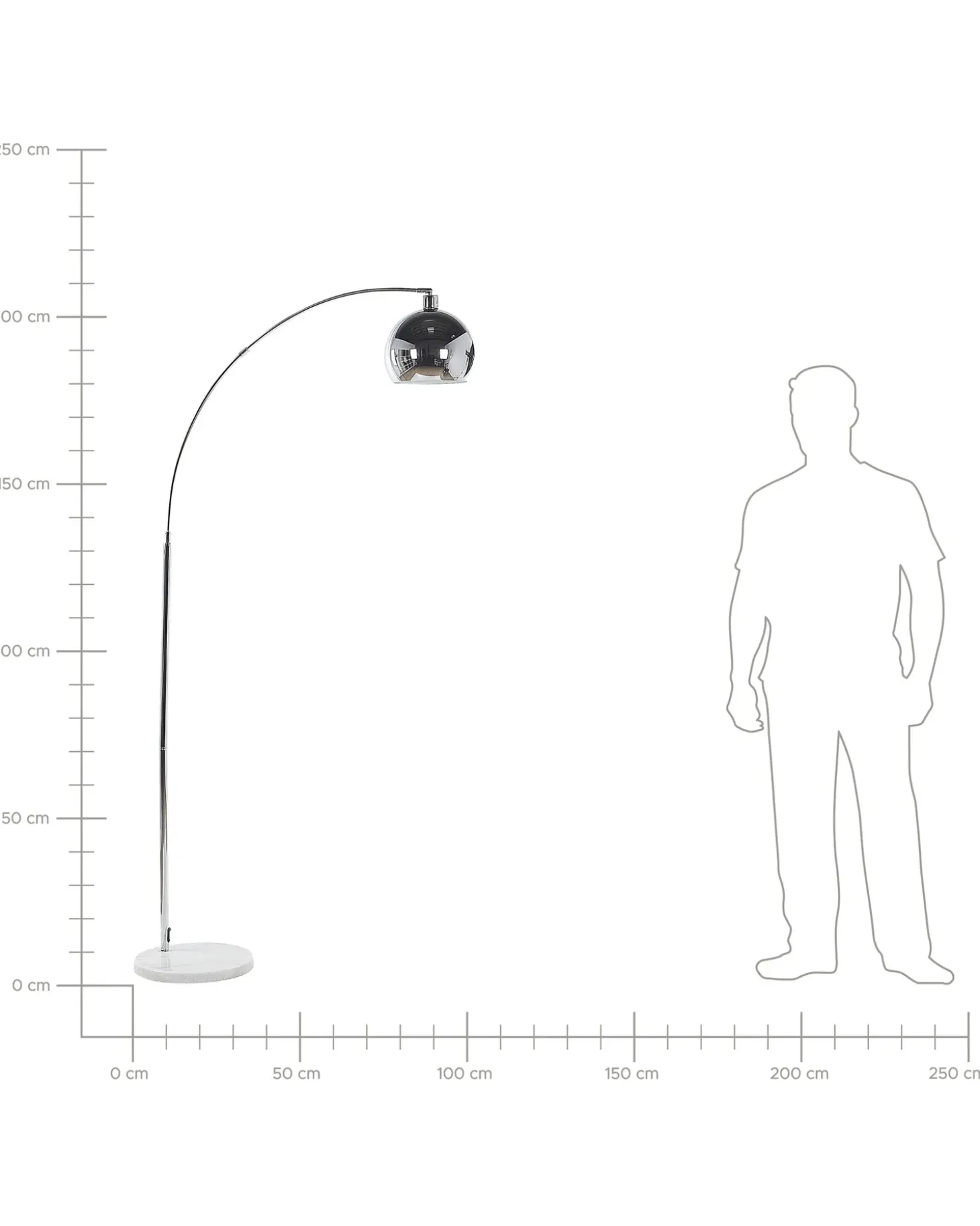 Gulvlampe PAROO Metal Sølv