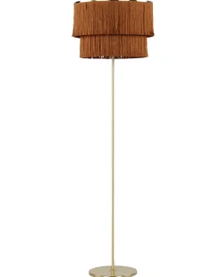 Gulvlampe PERISTERI Metal Brun