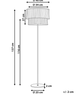 Gulvlampe PERISTERI Metal Brun