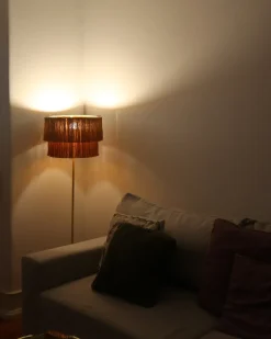 Gulvlampe PERISTERI Metal Brun