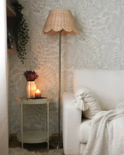 Gulvlampe SALM Rattan Naturlig