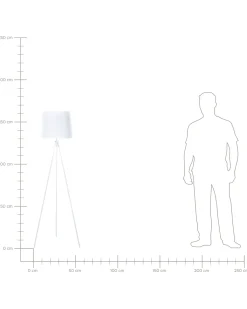 Gulvlampe SAMBRA Metal Hvid