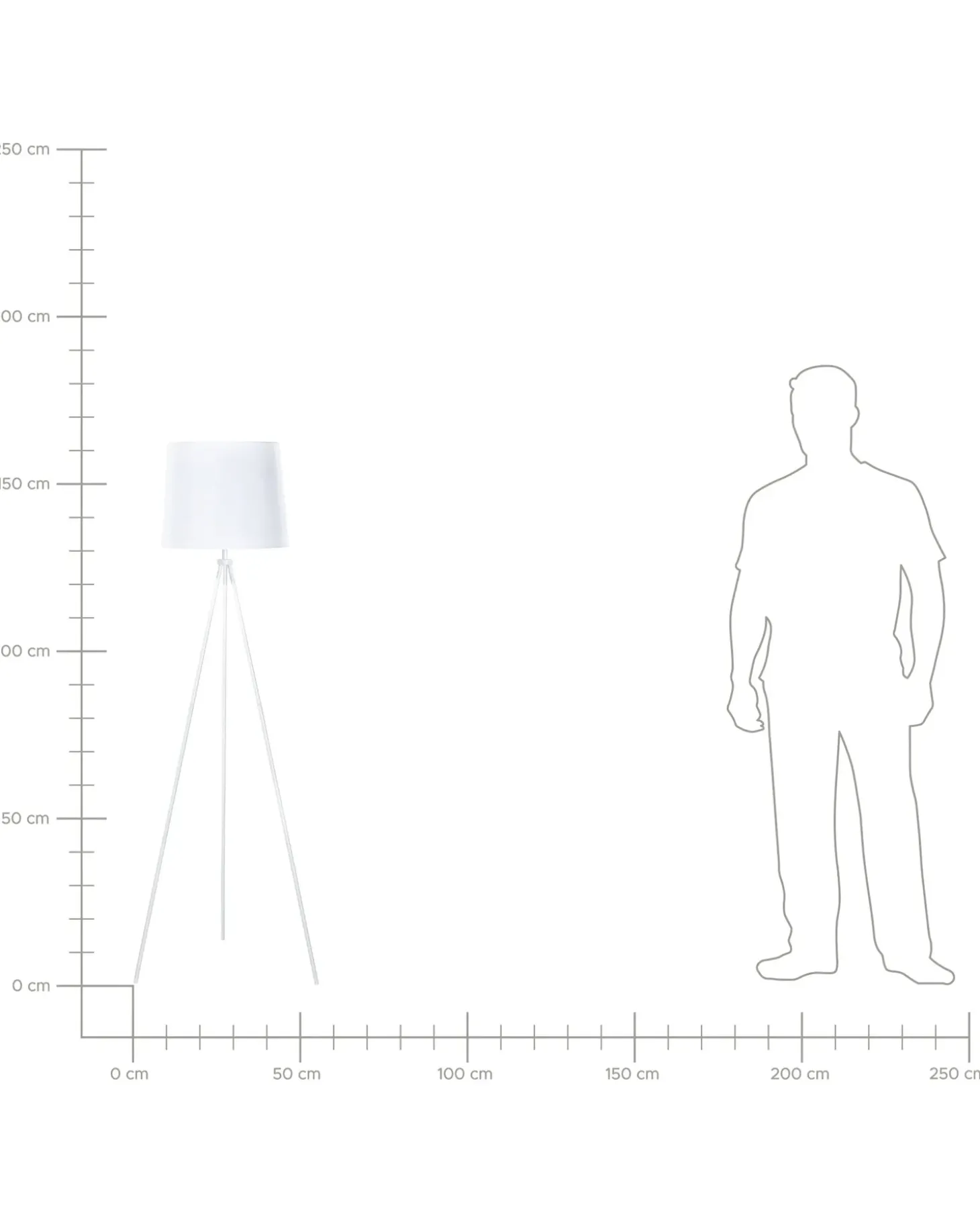 Gulvlampe SAMBRA Metal Hvid