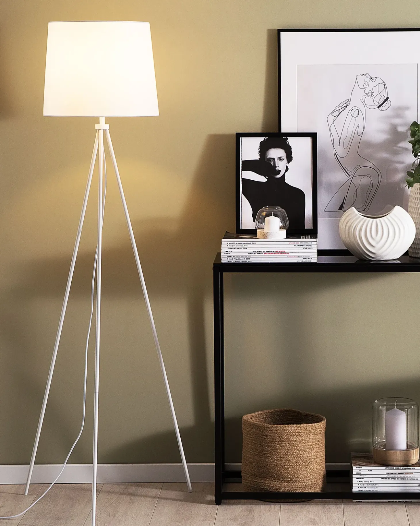 Gulvlampe SAMBRA Metal Hvid