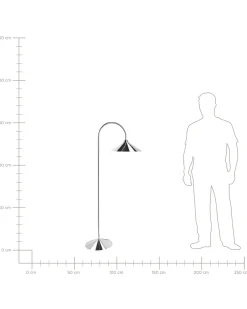 Gulvlampe SAVEGRE Metal Sølv