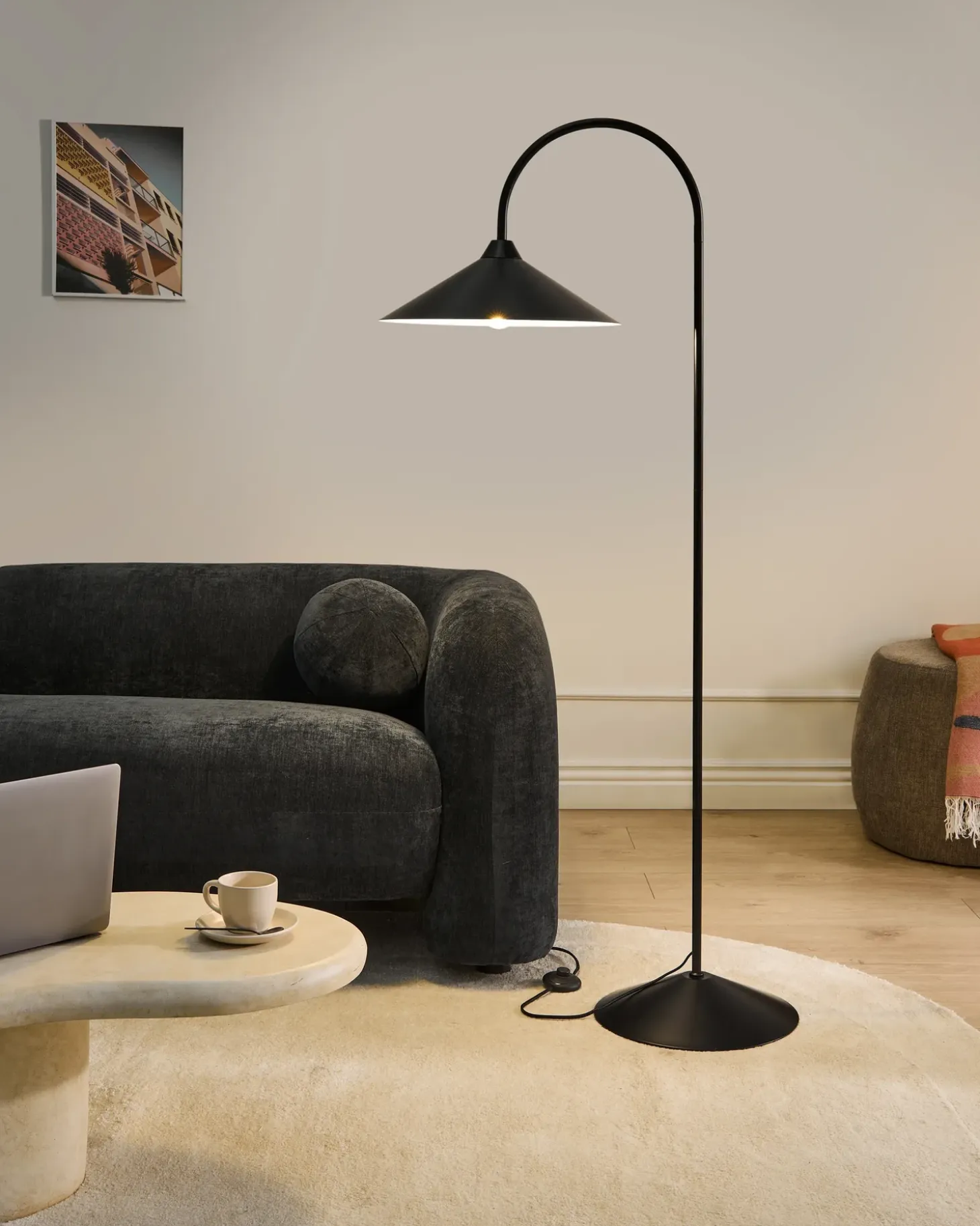 Gulvlampe SAVEGRE Metal Sort