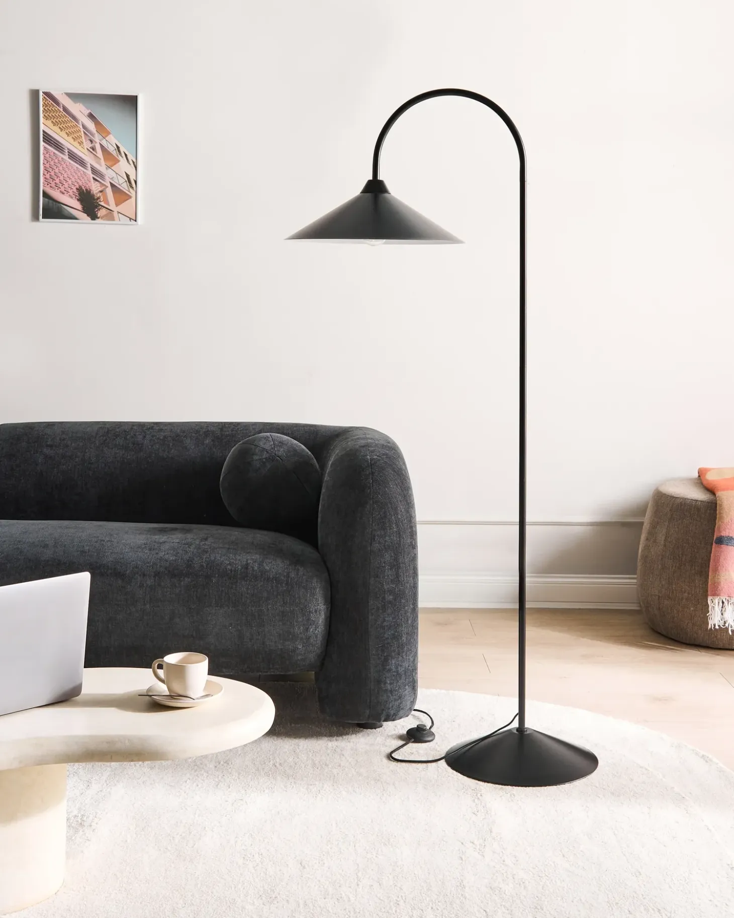 Gulvlampe SAVEGRE Metal Sort