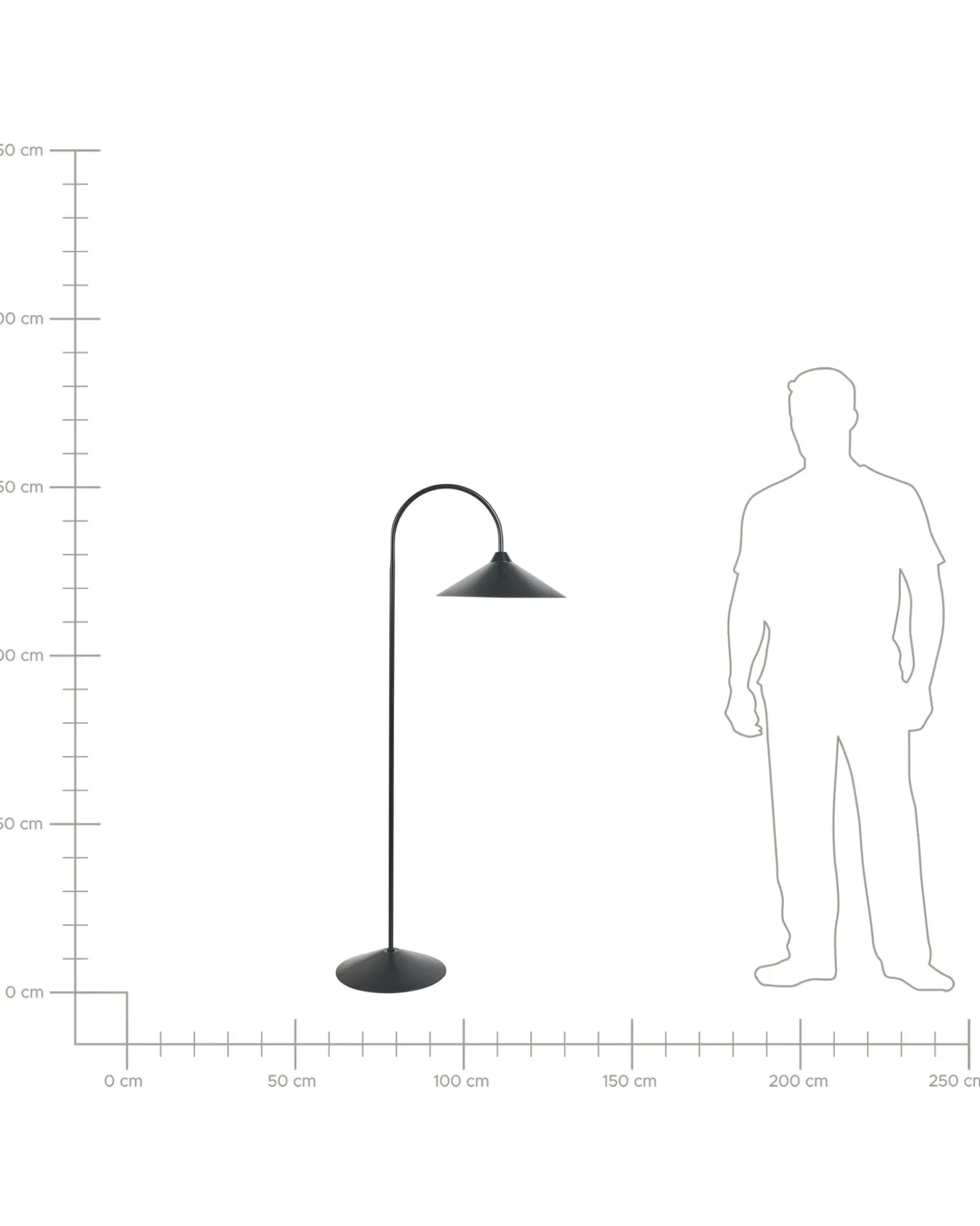 Gulvlampe SAVEGRE Metal Sort