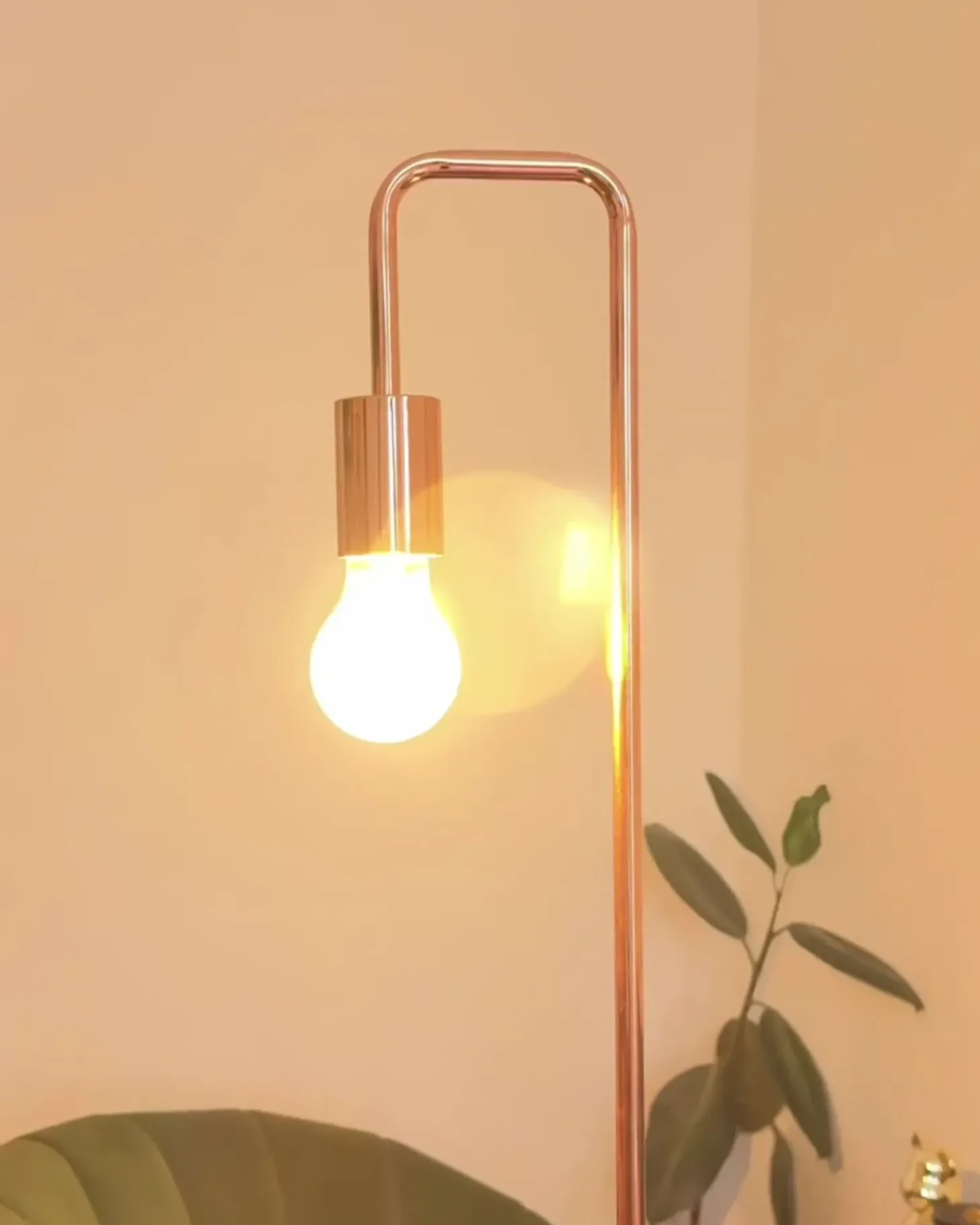 Gulvlampe SAVENA Metal Kobber