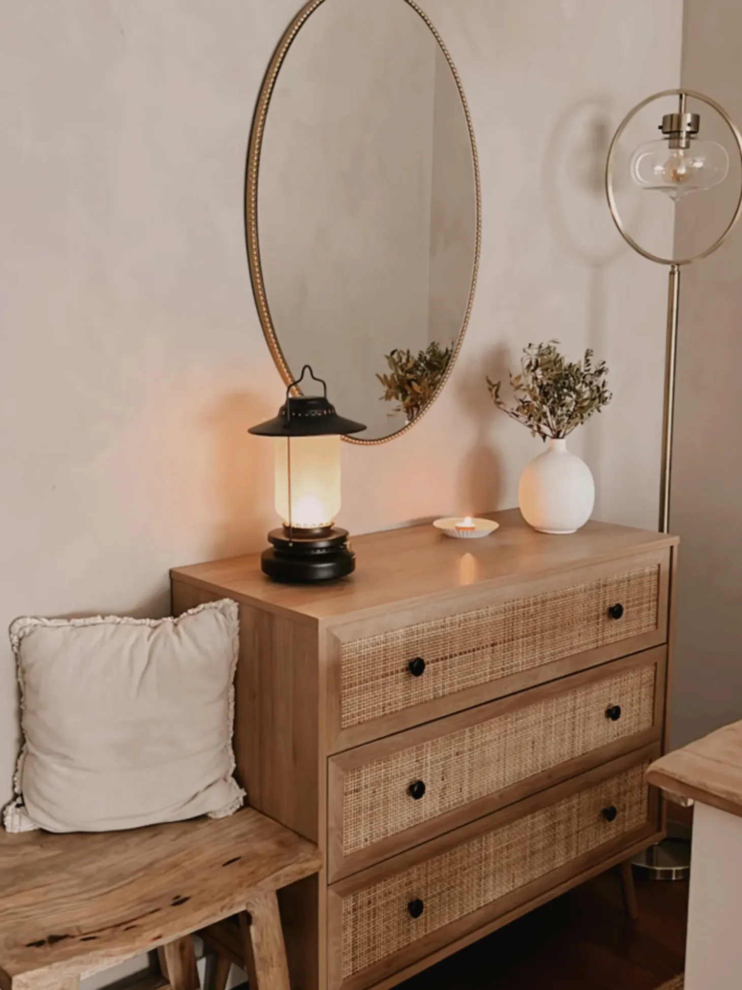 Gulvlampe SEVERN Metal Guld