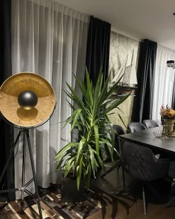 Gulvlampe THAMES Metal Guld