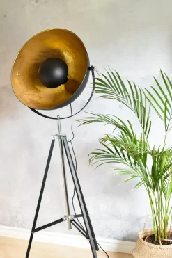 Gulvlampe THAMES Metal Guld