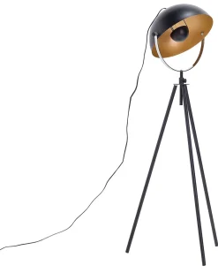Gulvlampe THAMES Metal Sort