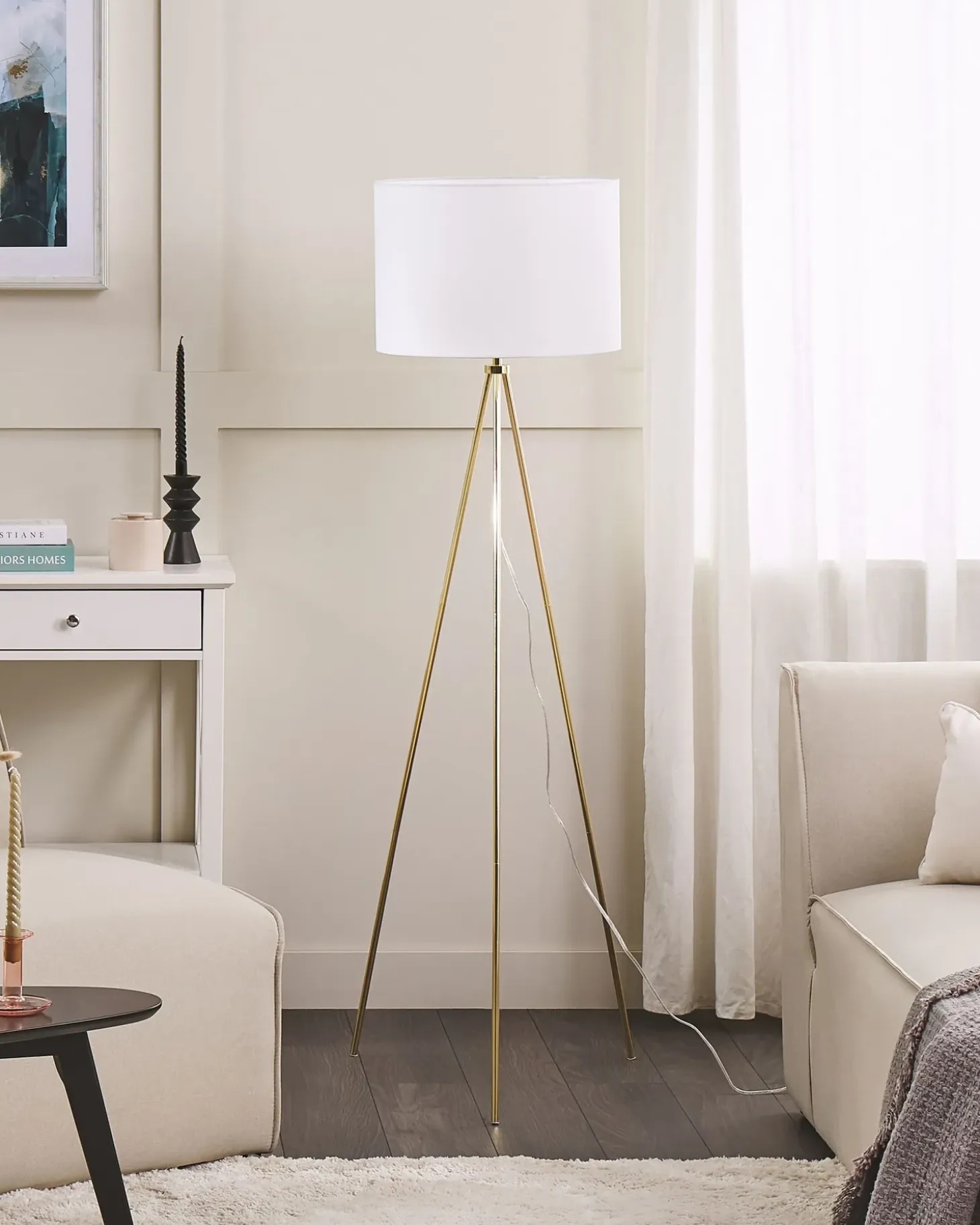 Gulvlampe VISTULA Metal Guld