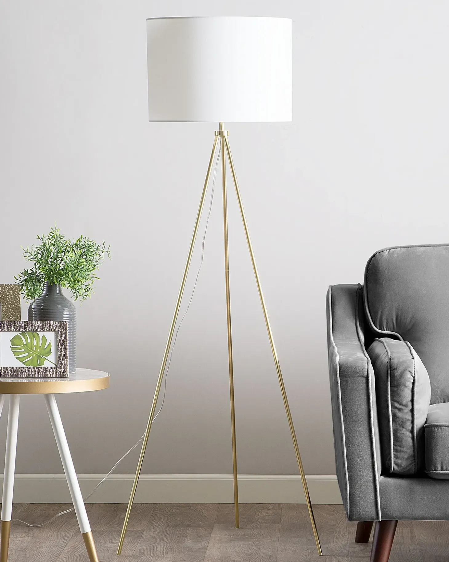 Gulvlampe VISTULA Metal Guld