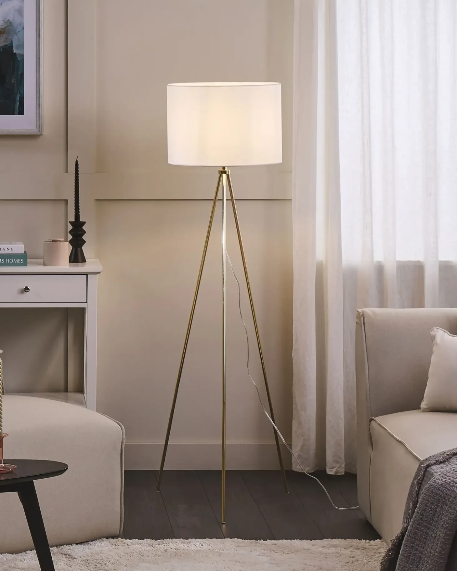 Gulvlampe VISTULA Metal Guld