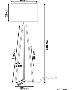 Gulvlampe VISTULA Metal Sølv