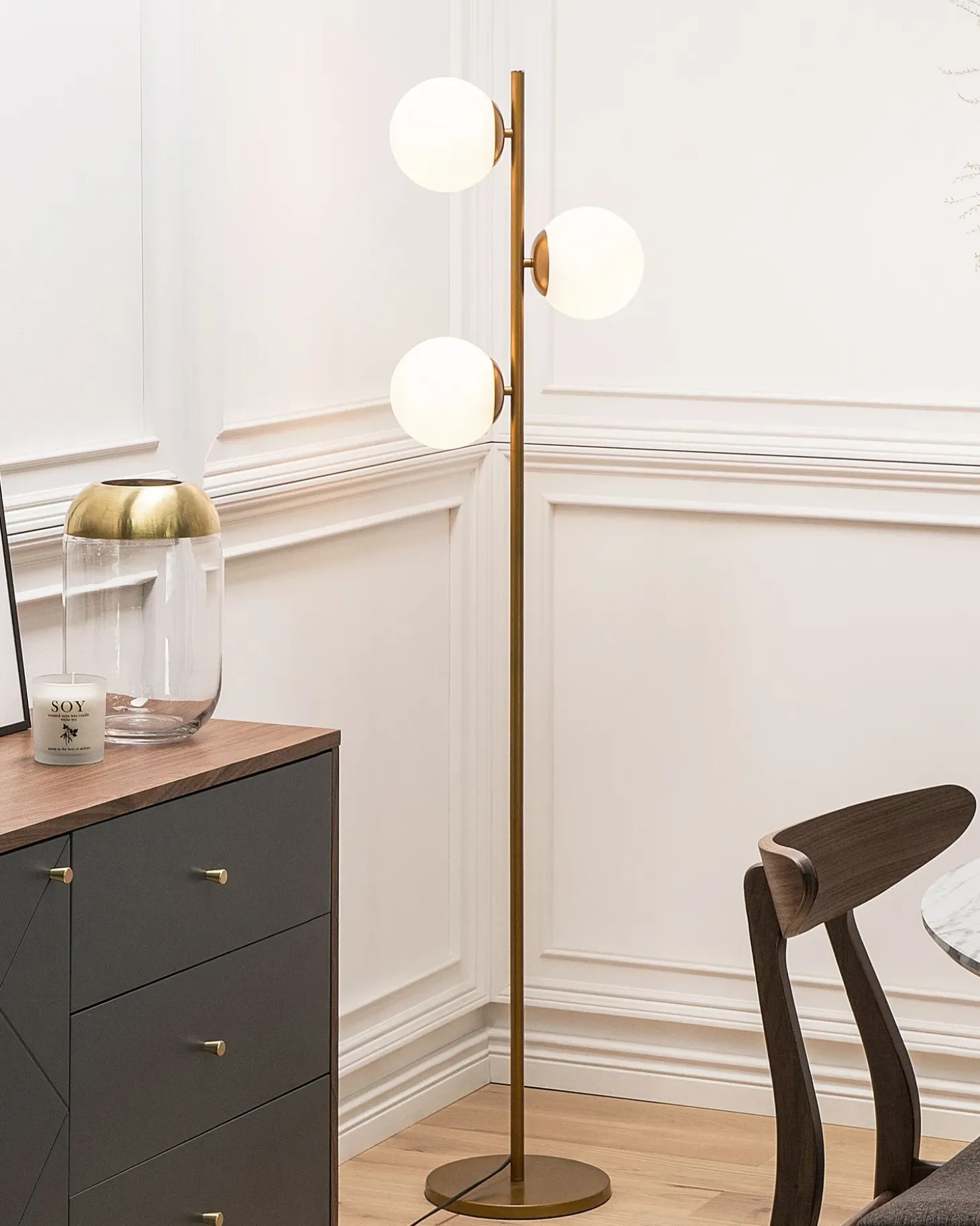 Gulvlampe WADI Metal Guld