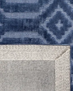 Gulvtæppe ADATEPE Navy Blå 160 x 230 cm Viskose