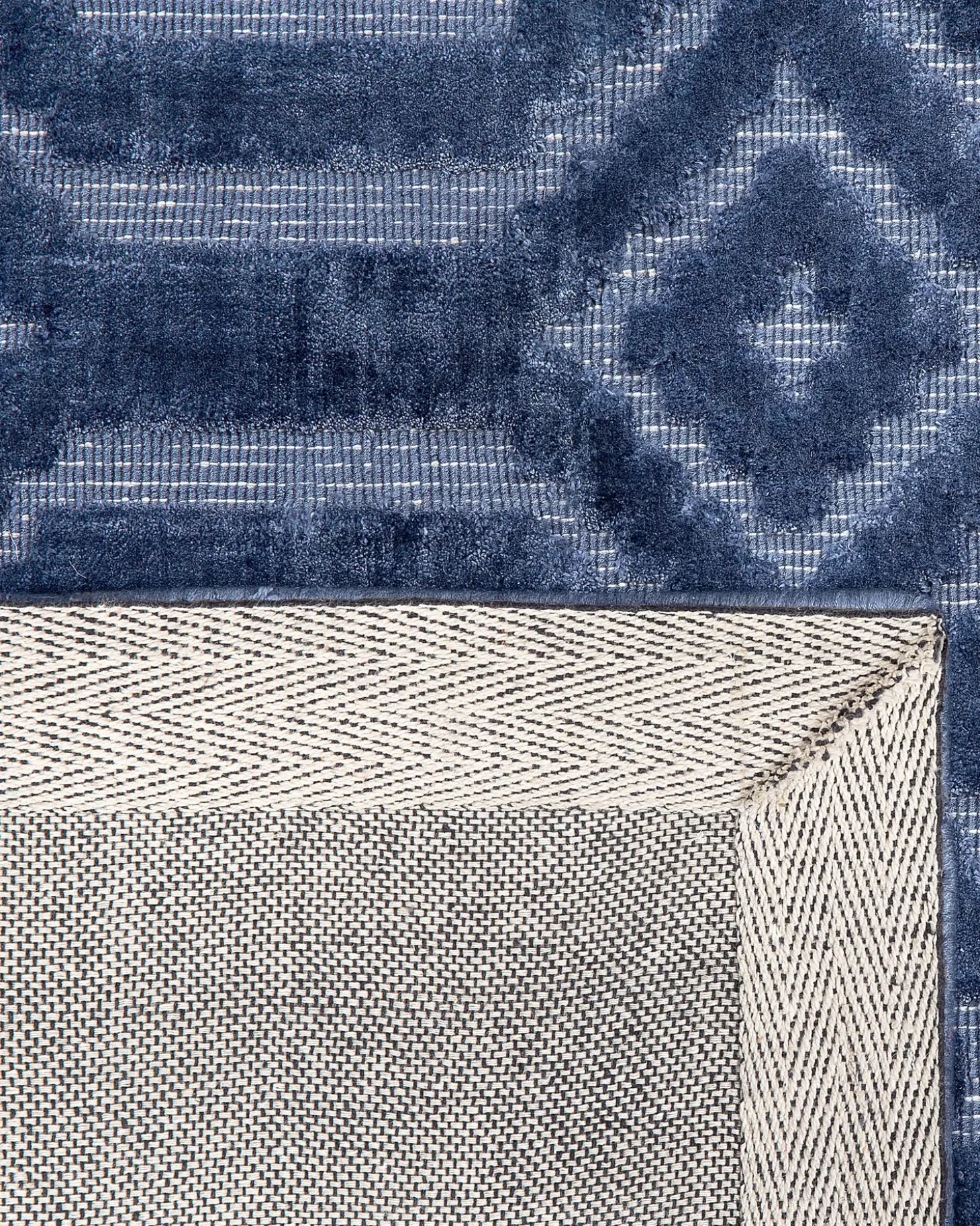 Gulvtæppe ADATEPE Navy Blå 160 x 230 cm Viskose