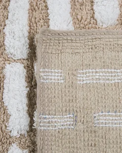 Gulvtæppe AHIRLI Beige 120 x 180 cm Bomuld