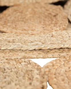 Gulvtæppe AHLAT Beige ø 120 cm Jute