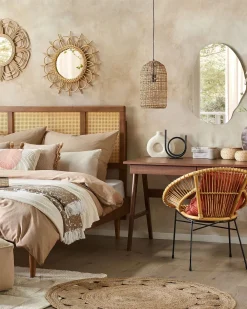 Gulvtæppe AHLAT Beige ø 120 cm Jute