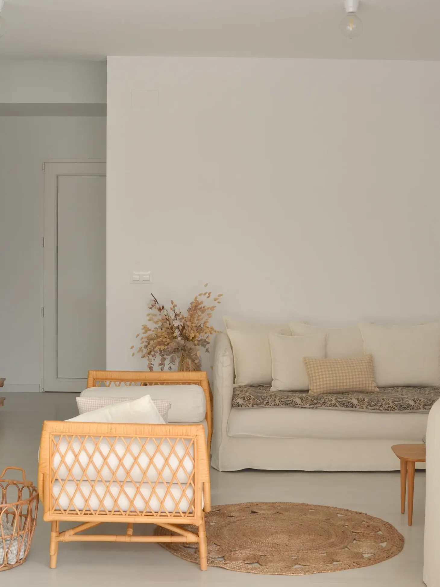 Gulvtæppe AHLAT Beige ø 120 cm Jute