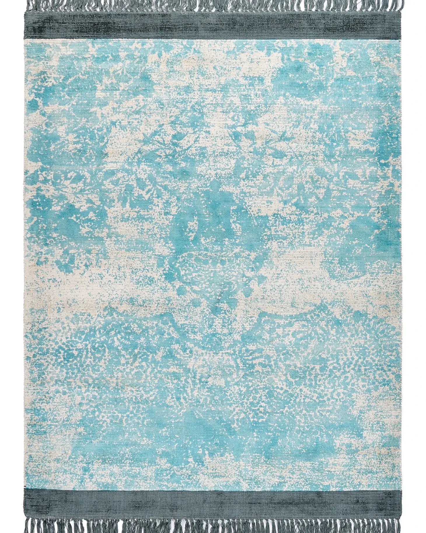 Gulvtæppe AKARSU Blå 160 x 230 cm Viskose