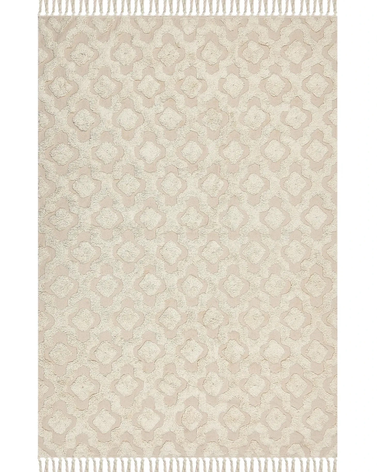 Gulvtæppe AKSARAY Beige 160 x 230 cm Bomuld