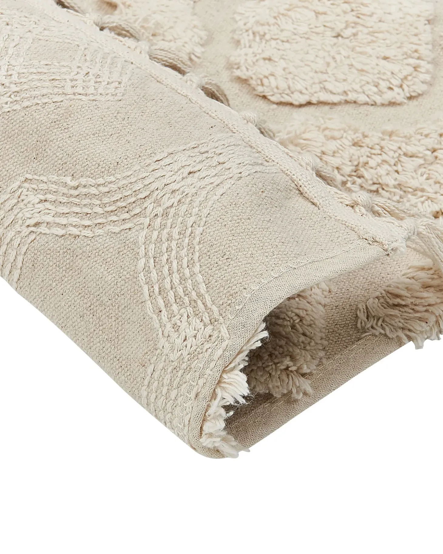 Gulvtæppe AKSARAY Beige 160 x 230 cm Bomuld