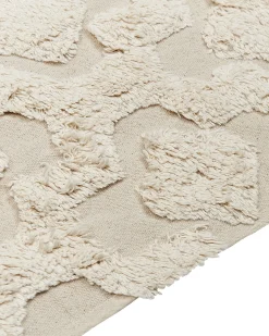 Gulvtæppe AKSARAY Beige 160 x 230 cm Bomuld