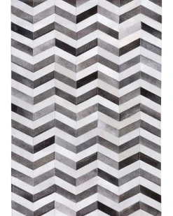 Gulvtæppe AKSAZ Multifarvet 140 x 200 cm Ægte læder