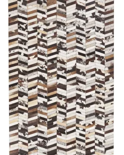 Gulvtæppe AKYELE Brun 160 x 230 cm Ægte læder