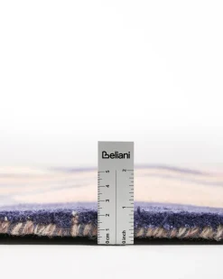 Gulvtæppe ALMORA Beige/ Blå 160 x 230 cm Viskose