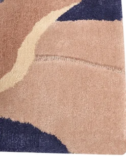 Gulvtæppe ALMORA Beige/ Blå 160 x 230 cm Viskose