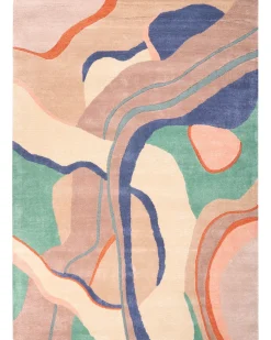 Gulvtæppe ALMORA Multifarvet 160 x 230 cm Viskose