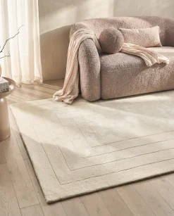 Gulvtæppe AMADO Lys Beige 160 x 230 cm Viskose