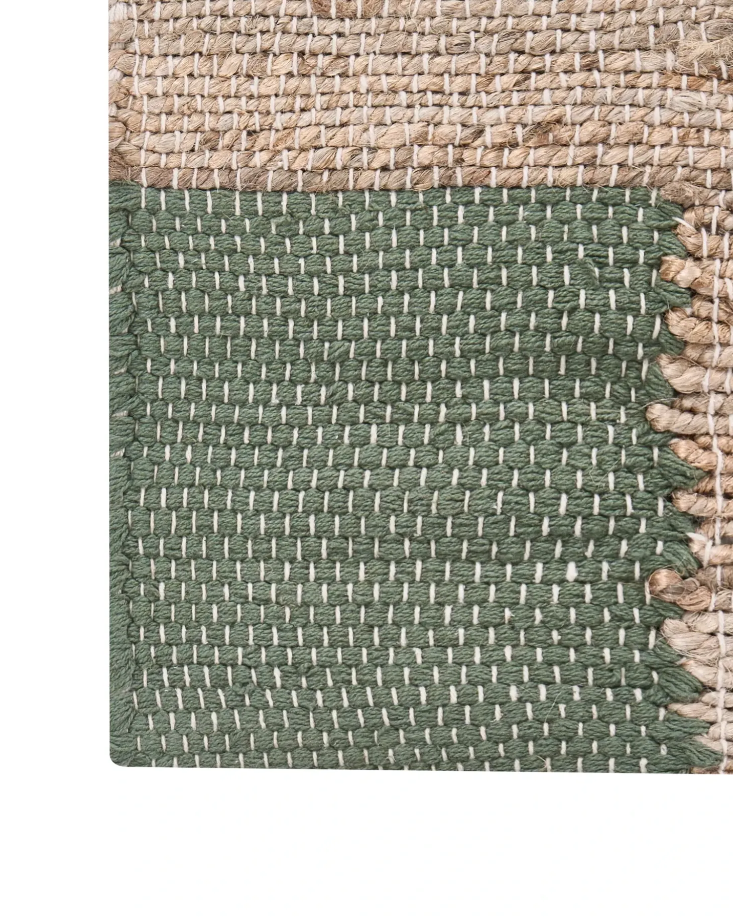 Gulvtæppe AMRAVATI Beige/Grøn 160 x 230 cm Jute