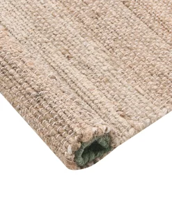 Gulvtæppe AMRAVATI Beige/Grøn 80 x 300 cm Jute