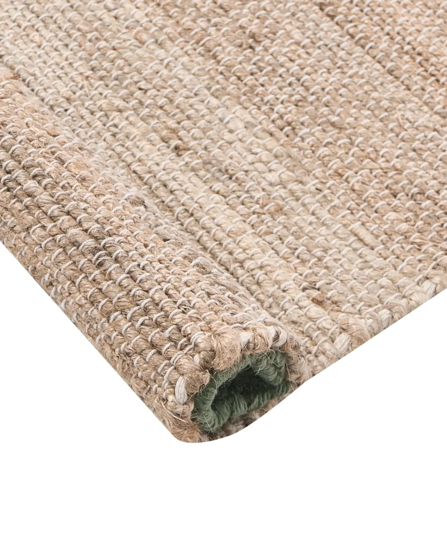 Gulvtæppe AMRAVATI Beige/Grøn 80 x 300 cm Jute