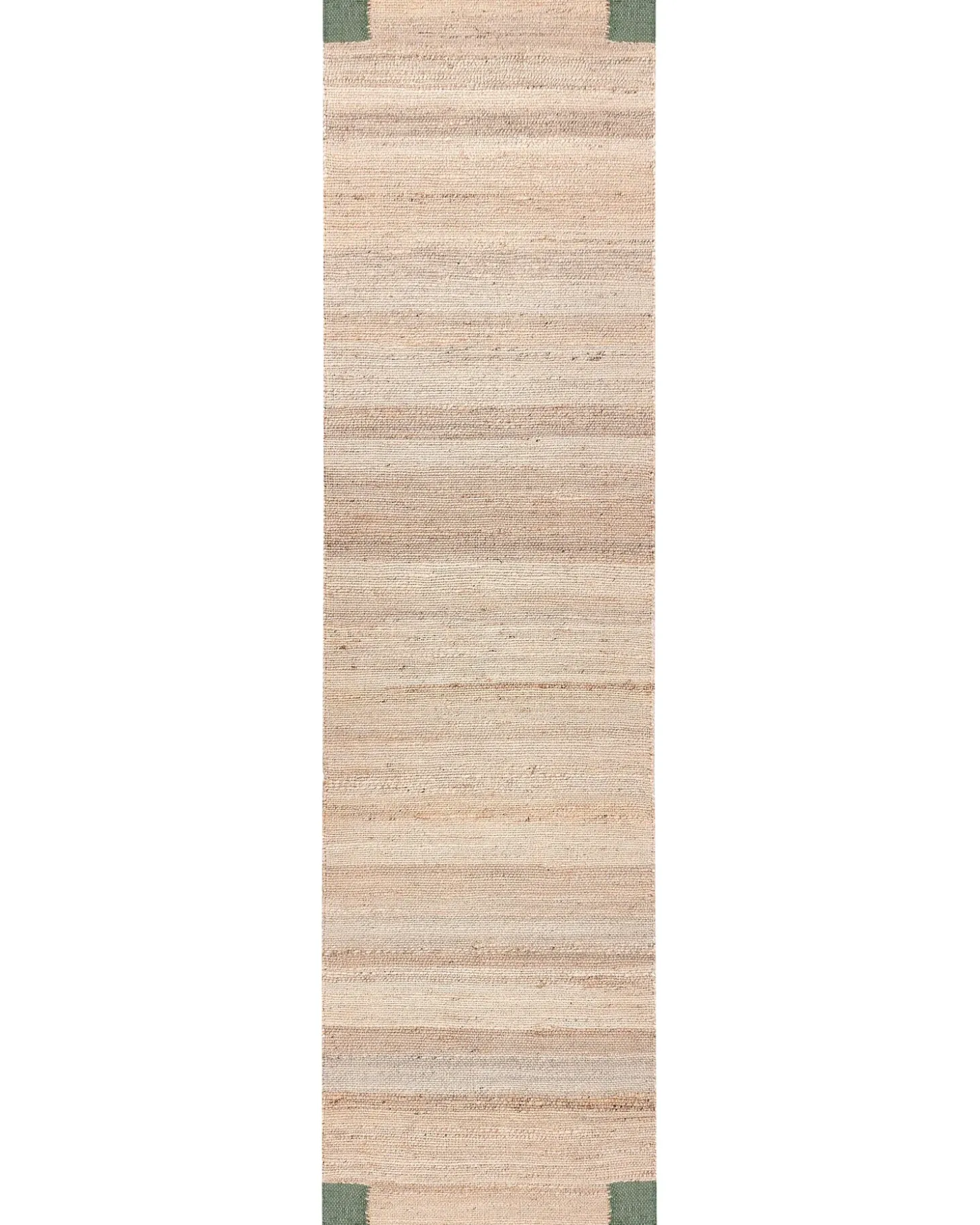 Gulvtæppe AMRAVATI Beige/Grøn 80 x 300 cm Jute