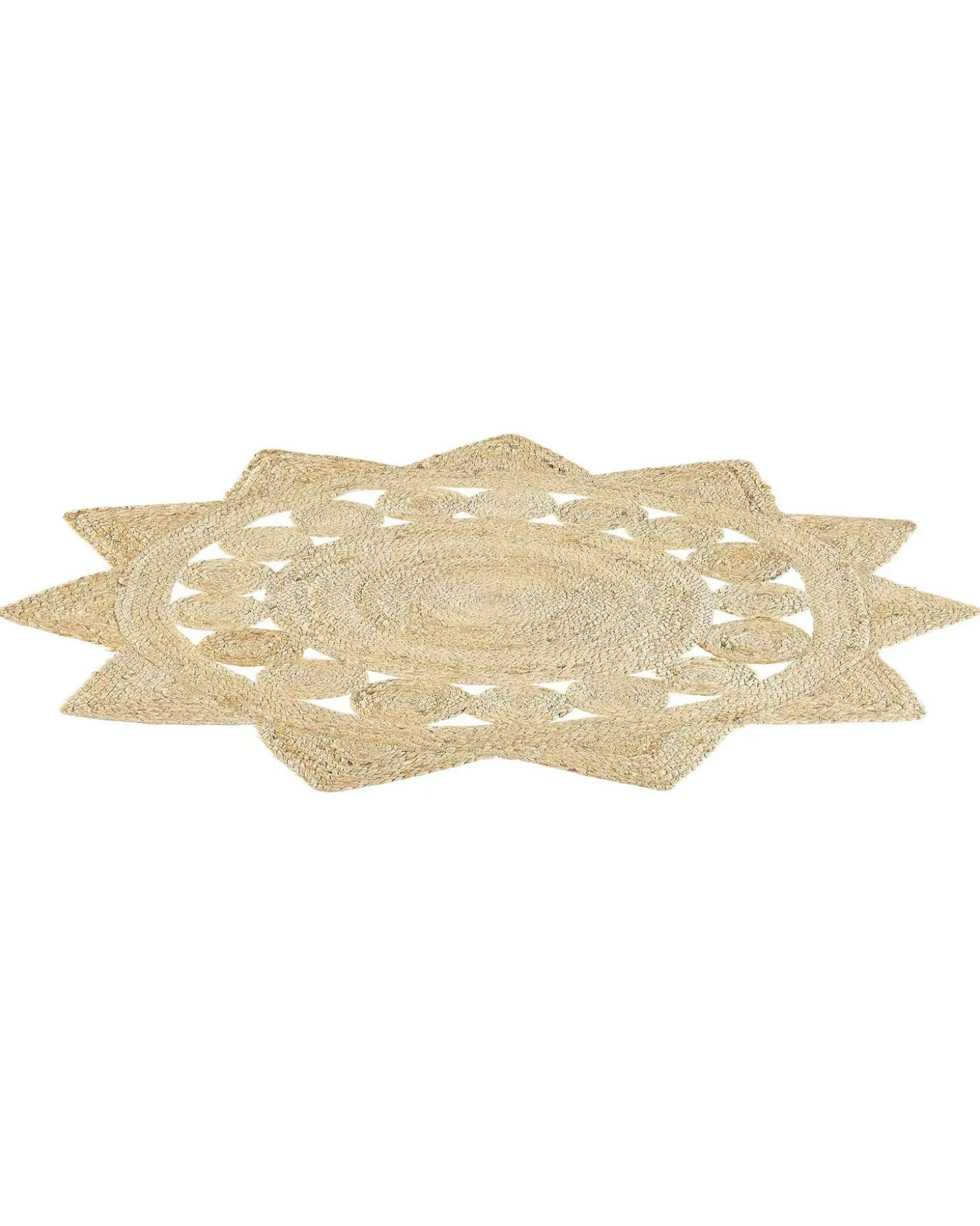 Gulvtæppe ARABAN Beige ø 120 cm Jute