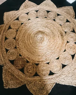 Gulvtæppe ARABAN Beige ø 120 cm Jute