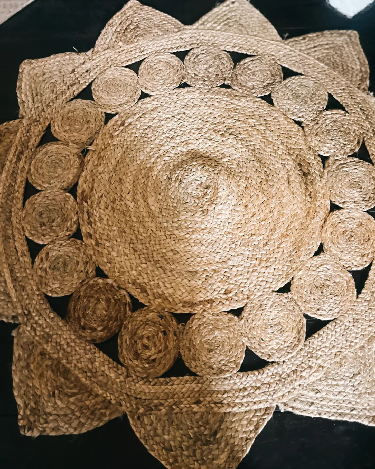 Gulvtæppe ARABAN Beige ø 120 cm Jute